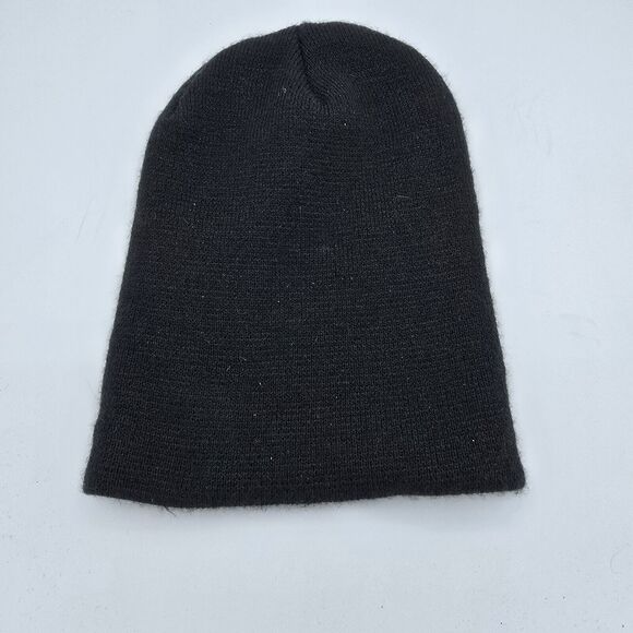 George Beanie  Adult One Size Black Knit Acrylic Blend Snow Ski Outdoors - Picture 5 of 8